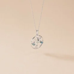 Histoire d'Or Pendentif Godolieba Or Blanc Topaze or blanc topaze bleu london Sale