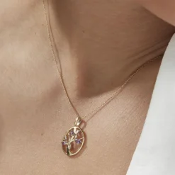 Histoire d'Or Pendentif Godolieba or jaune amethyste violet Hot