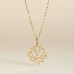 Histoire d'Or Pendentif Hadaya Lotus Or Jaune