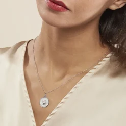 Histoire d'Or Pendentif Hannae Or Blanc Hot