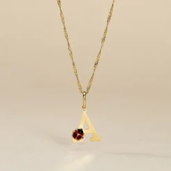 Histoire d'Or Pendentif Helidie Coccinelle Lettre Or Jaune Discount