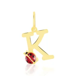Histoire d'Or Pendentif Helidie Coccinelle Lettre Or Jaune Discount