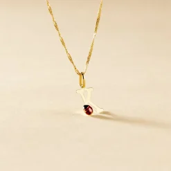 Histoire d'Or Pendentif Helidie Coccinelle Lettre Or Jaune Discount