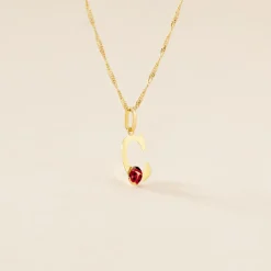 Histoire d'Or Pendentif Helidie Coccinelle Lettre Or Jaune