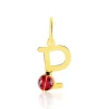 Histoire d'Or Pendentif Helidie Coccinelle Lettre Or Jaune Discount