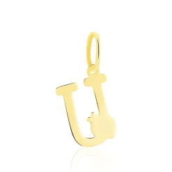 Histoire d'Or Pendentif Helidie Coccinelle Lettre Or Jaune Sale