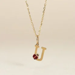 Histoire d'Or Pendentif Helidie Coccinelle Lettre Or Jaune Sale