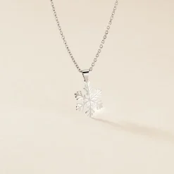 Histoire d'Or Pendentif Herbertine Flocon Or Blanc Discount