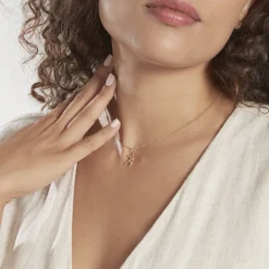 Histoire d'Or Pendentif Illide Hirondelle Or Jaune Sale