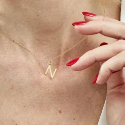 Histoire d'Or Pendentif Ionia Lettre or jaune