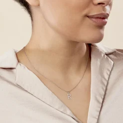 Histoire d'Or Pendentif Ionia Lettre or blanc New