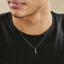 Histoire d'Or Pendentif Ionia Lettre or blanc Outlet