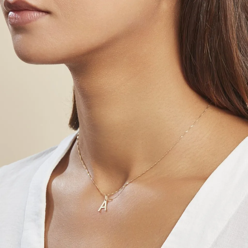 Histoire d'Or Pendentif Ionia Lettre or jaune Online
