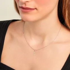 Histoire d'Or Pendentif Ionia Lettre or blanc Best