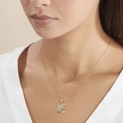 Histoire d'Or Pendentif Irenca Message Parchemin Or Jaune Online
