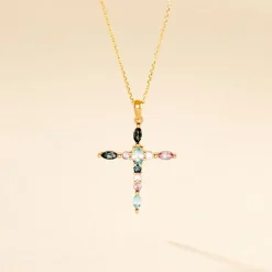 Histoire d'Or Pendentif Iris Or Jaune Topaze Améthyste