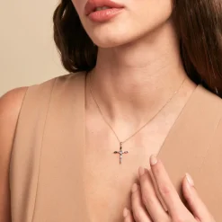 Histoire d'Or Pendentif Iris Or Jaune Topaze Améthyste