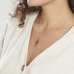 Histoire d'Or Pendentif Kauai Plaqué Or Jaune Pierre De Synthese plaqué or jaune pierre noir Discount