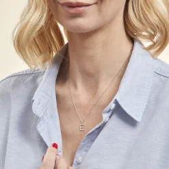 Histoire d'Or Pendentif Klementine Or Blanc Oxyde De Zirconium Sale