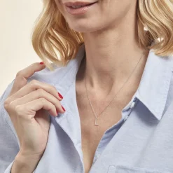 Histoire d'Or Pendentif Klementine Or Blanc Oxyde De Zirconium Discount