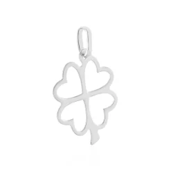 Histoire d'Or Pendentif Koulmia Trefle Diamante Or Blanc Online