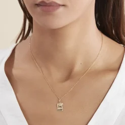 Histoire d'Or Pendentif Lamie Zodiaque Parchemin Or Jaune Discount