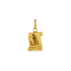 Histoire d'Or Pendentif Lamie Zodiaque Parchemin Or Jaune