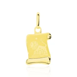 Histoire d'Or Pendentif Lamie Zodiaque Parchemin Or Jaune Sale