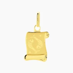 Histoire d'Or Pendentif Lamie Zodiaque Parchemin Or Jaune Hot