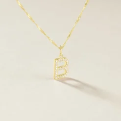 Histoire d'Or Pendentif Lettre B Or Jaune Oxyde Clearance