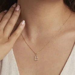 Histoire d'Or Pendentif Lettre B Or Jaune Oxyde Clearance