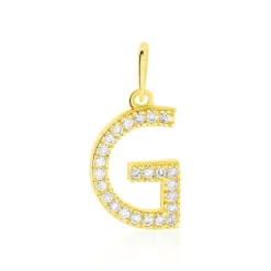 Histoire d'Or Pendentif Lettre G Or Jaune Oxyde Discount