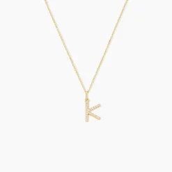 Histoire d'Or Pendentif Lettre K Or Jaune Oxyde Clearance