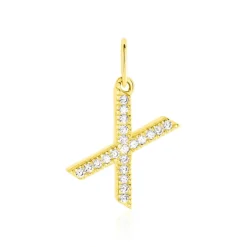 Histoire d'Or Pendentif Lettre X Or Jaune Oxyde Outlet