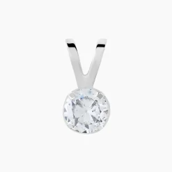 Histoire d'Or Pendentif Mabila Or Blanc Oxyde De Zirconium