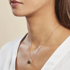 Histoire d'Or Pendentif Manolita Or Blanc Perle De Culture De Tahiti Outlet