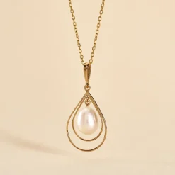 Histoire d'Or Pendentif Martyna Or Jaune Perle De Culture or jaune perle blanche Best