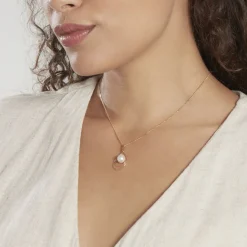 Histoire d'Or Pendentif Martyna Or Jaune Perle De Culture or jaune perle blanche Best