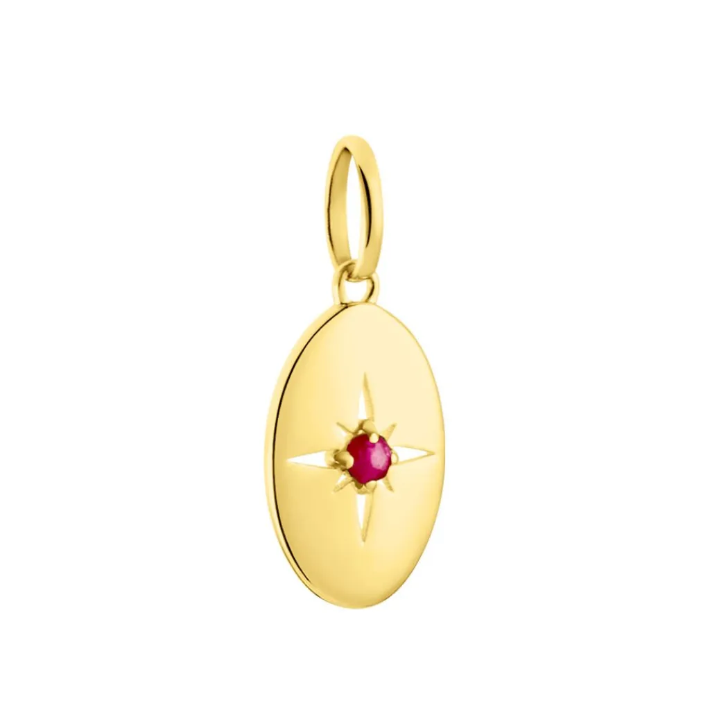 Histoire d'Or Pendentif Melchior or jaune rubis