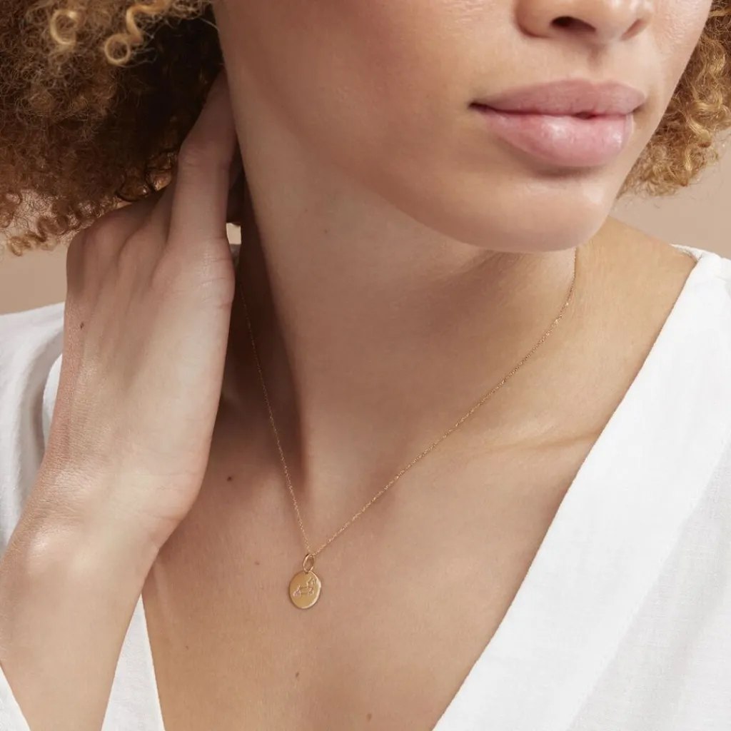 Histoire d'Or Pendentif Or Jaune Astraea Oxyde De Zirconium Hot