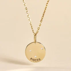 Histoire d'Or Pendentif Or Jaune Astraea Oxyde De Zirconium New