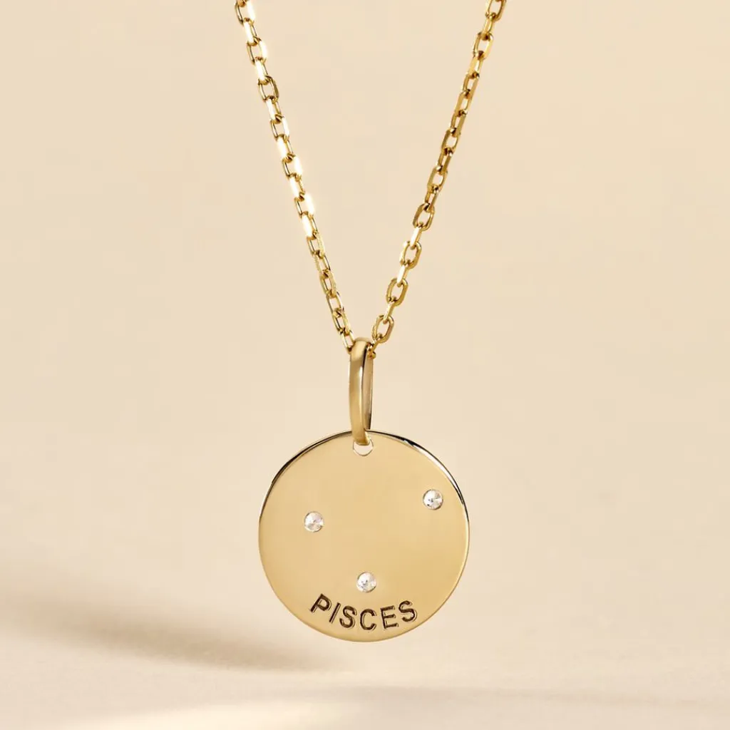 Histoire d'Or Pendentif Or Jaune Astraea Oxyde De Zirconium New