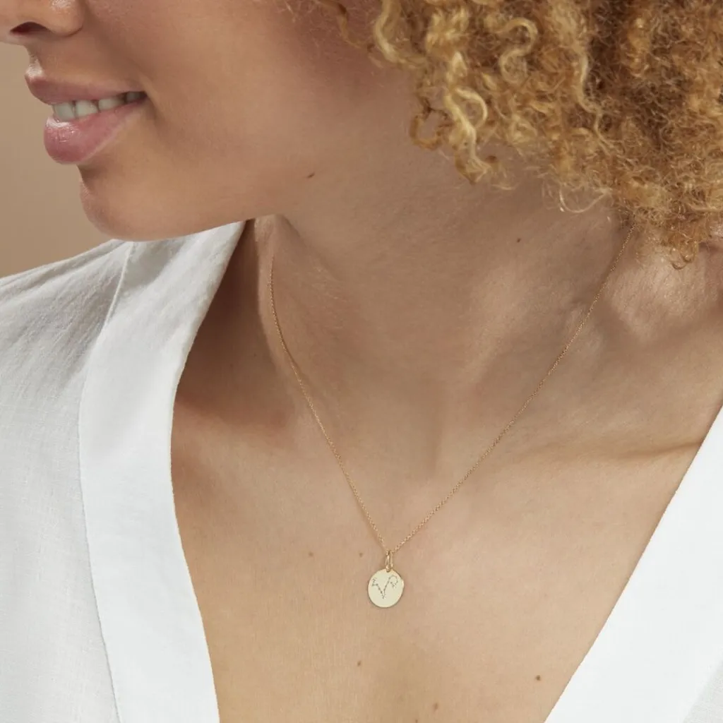 Histoire d'Or Pendentif Or Jaune Astraea Oxyde De Zirconium New