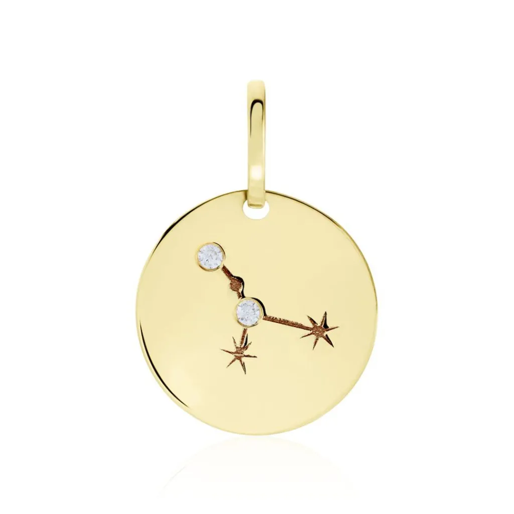 Histoire d'Or Pendentif Or Jaune Astraea Oxyde De Zirconium New