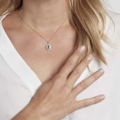 Histoire d'Or Pendentif Diamants or jaune emeraude Online