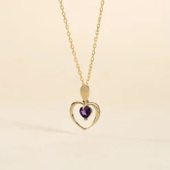 Histoire d'Or Pendentif Or Jaune Gurvan Amethyste or jaune amethyste violette New