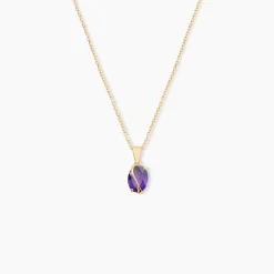 Histoire d'Or Pendentif Or Jaune Prudencia Améthyste or jaune amethyste violette New