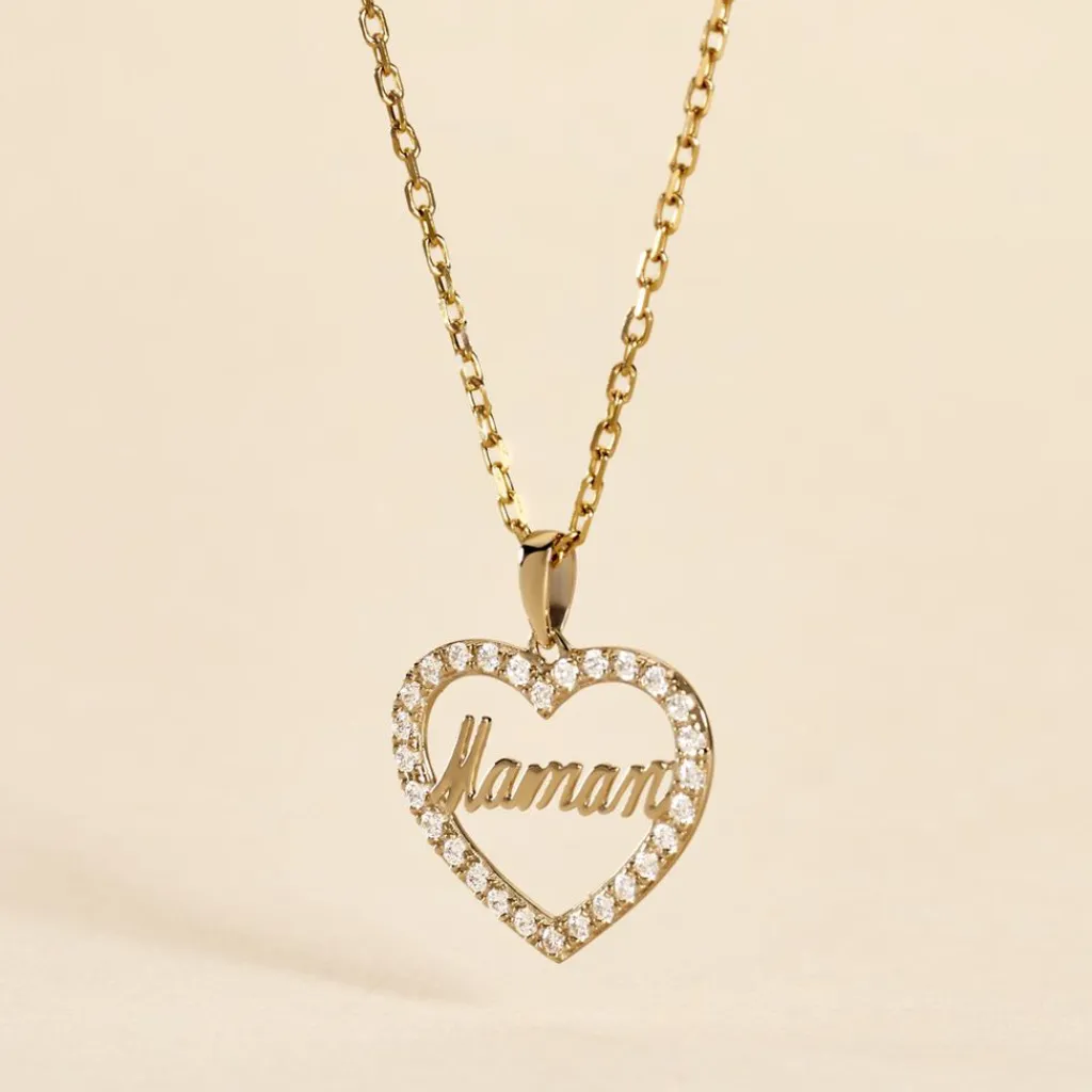 Histoire d'Or Pendentif Or Jaune Ramouna Oxyde De Zirconium Best