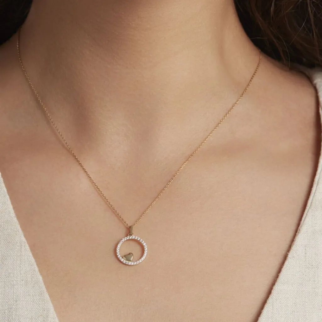 Histoire d'Or Pendentif Or Jaune Roman Oxyde New