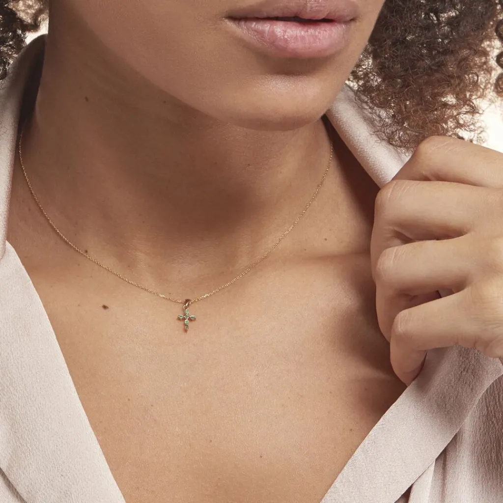 Histoire d'Or Pendentif Or Jaune Stanley Emeraude Online